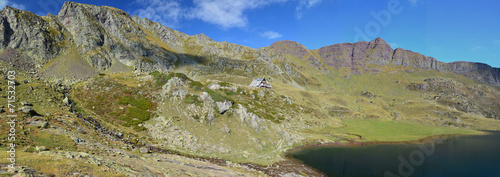 Panorama of the autumn Pyrenees-Atlantiques