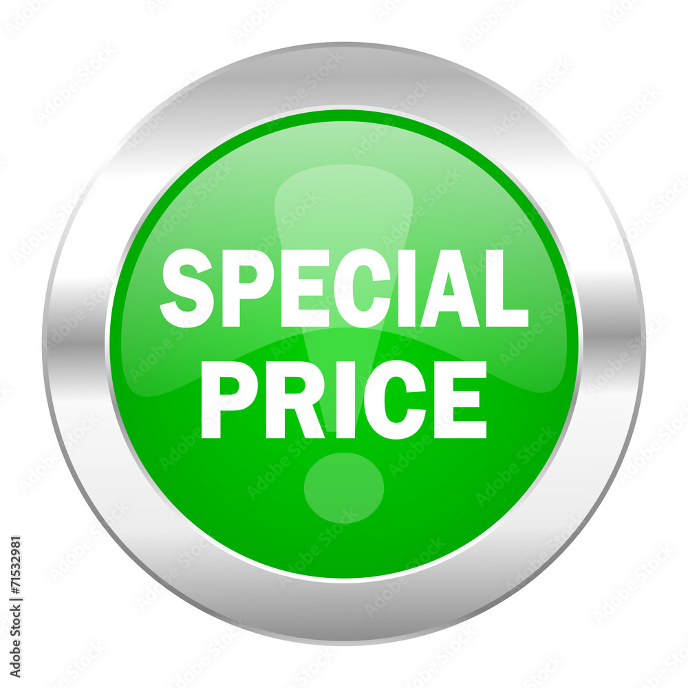 special price green circle chrome web icon isolated special price green circle chrome web icon isolated