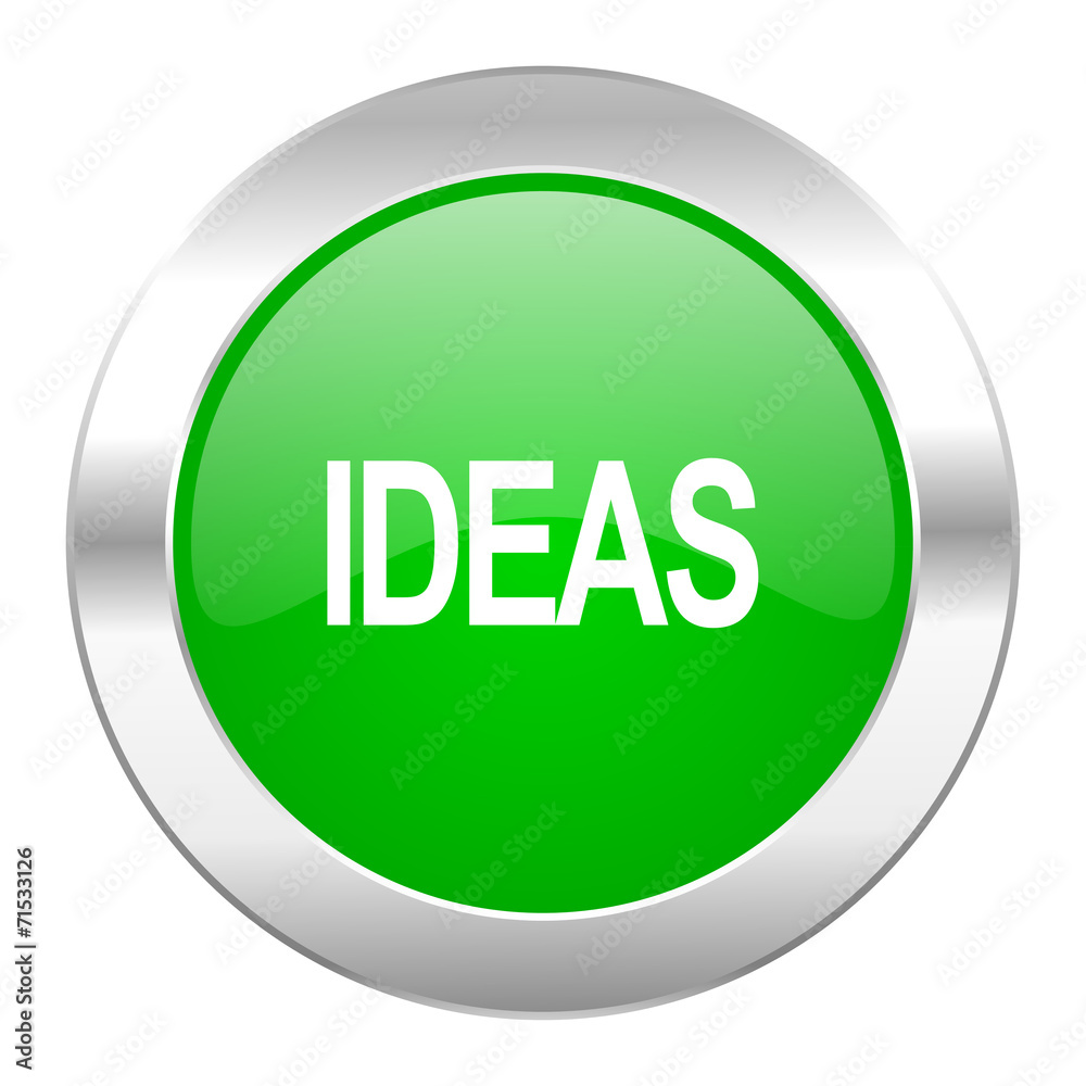 ideas green circle chrome web icon isolated ideas green circle chrome web icon isolated