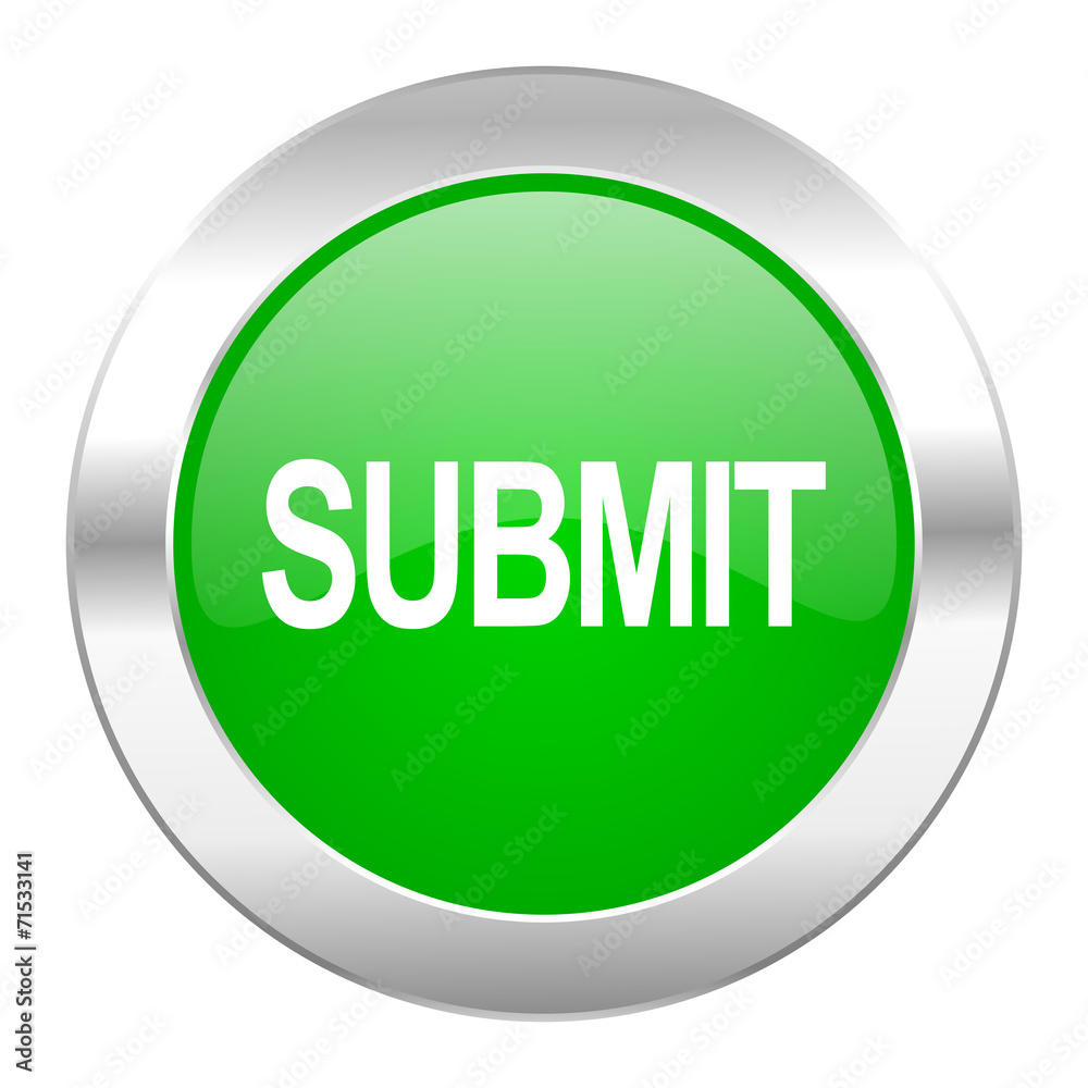 submit green circle chrome web icon isolated submit green circle chrome web icon isolated