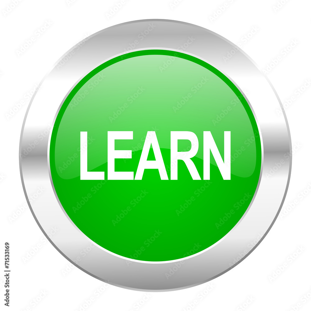 learn green circle chrome web icon isolated learn green circle chrome web icon isolated