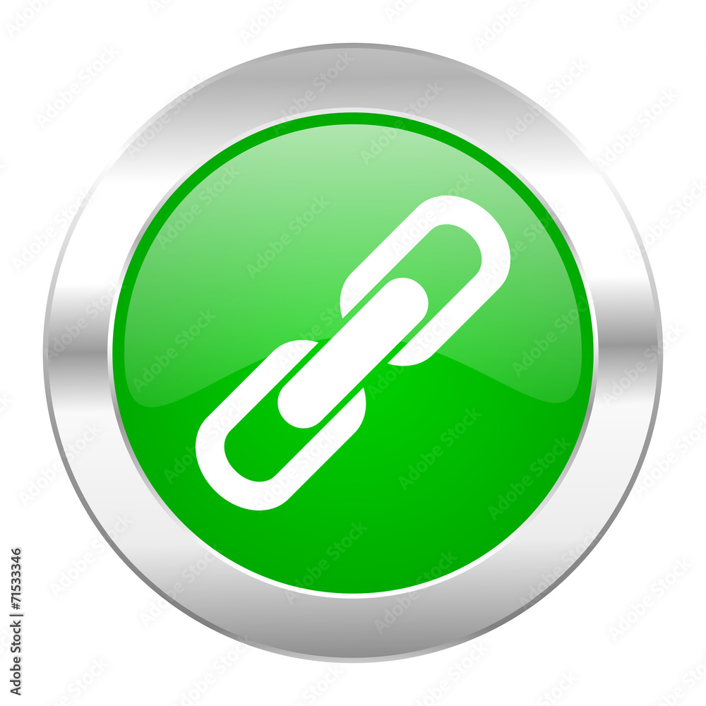 link green circle chrome web icon isolated link green circle chrome web icon isolated