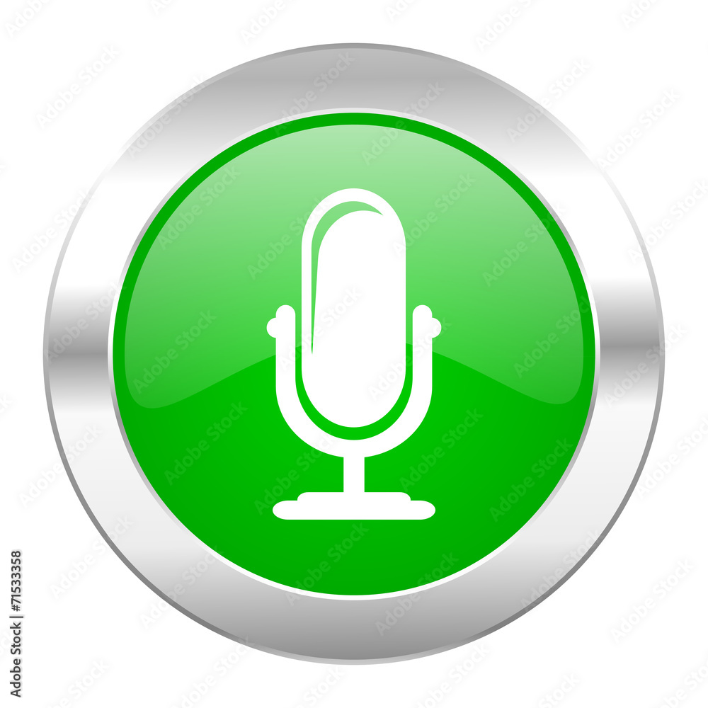 microphone green circle chrome web icon isolated microphone green circle chrome web icon isolated