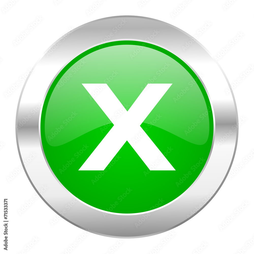 cancel green circle chrome web icon isolated cancel green circle chrome web icon isolated