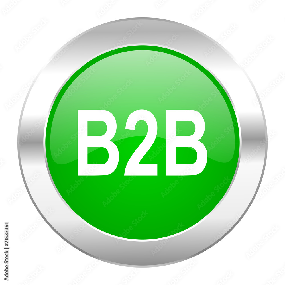 b2b green circle chrome web icon isolated b2b green circle chrome web icon isolated