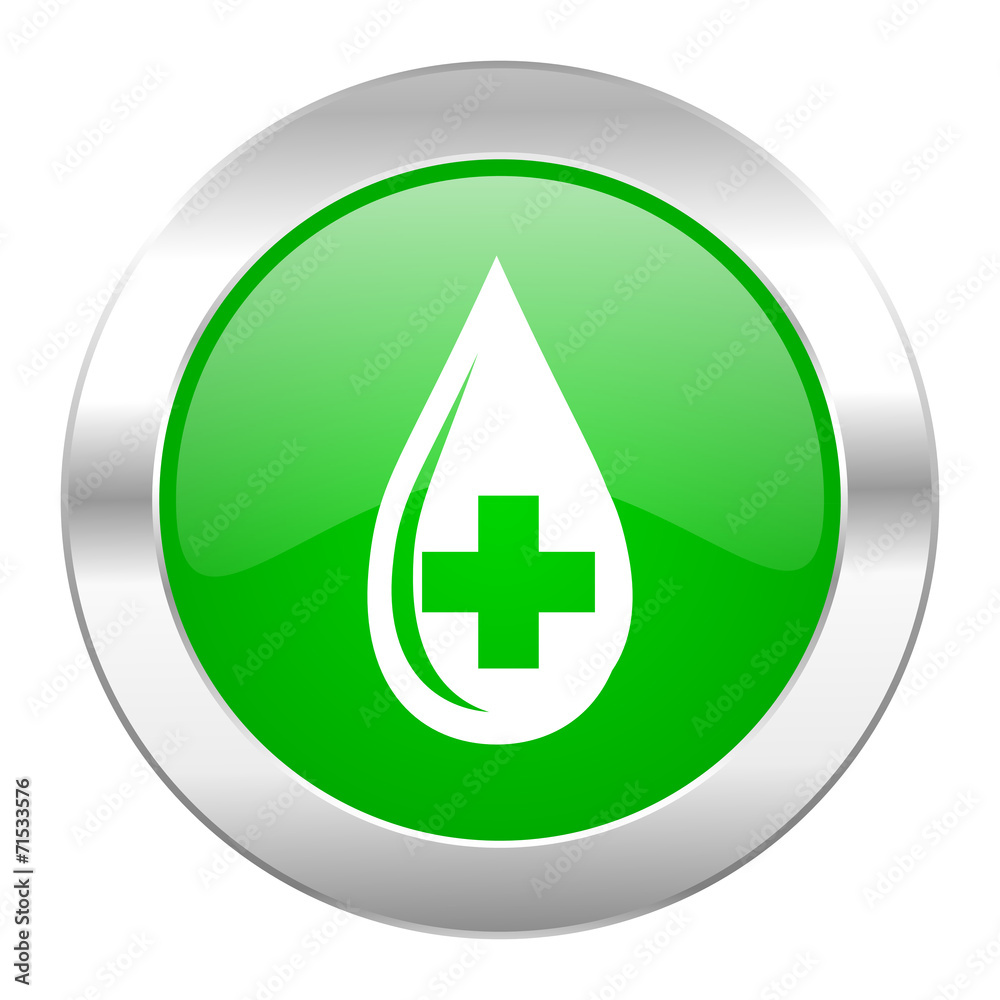 blood green circle chrome web icon isolated blood green circle chrome web icon isolated
