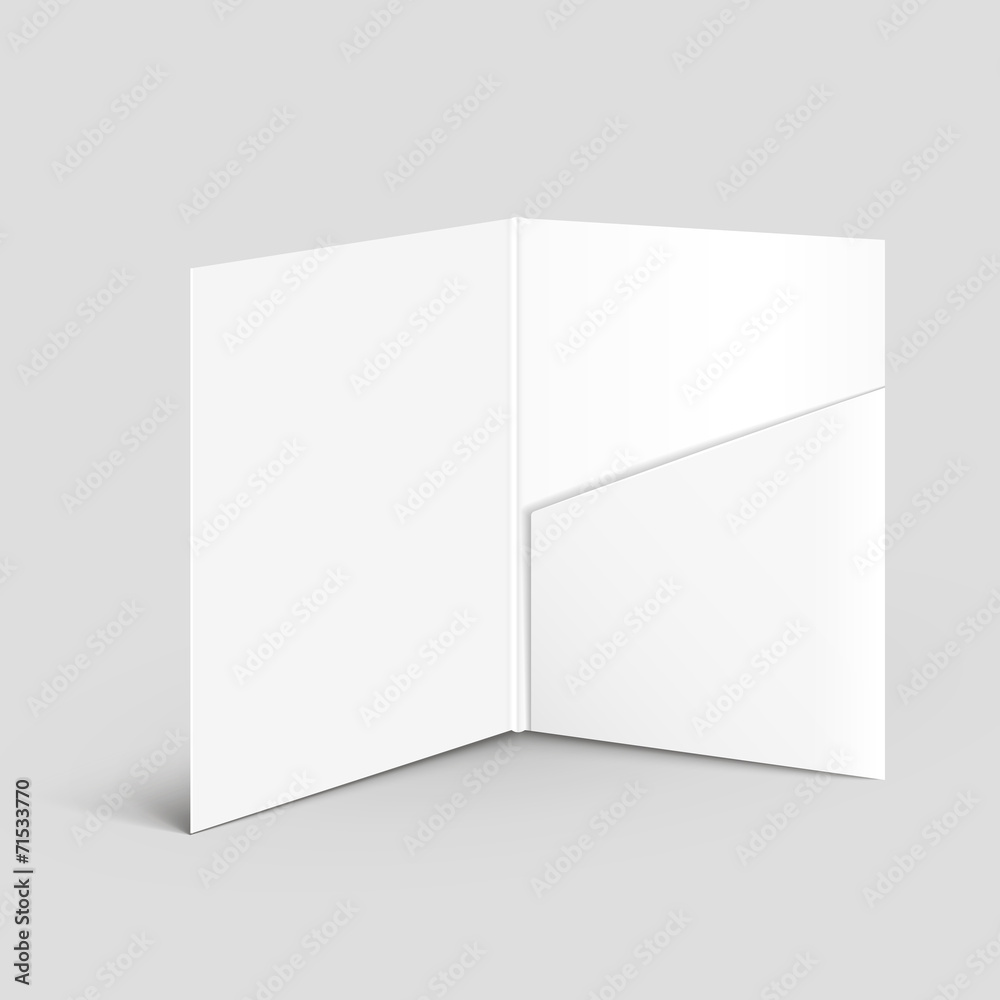 white empty open folder template white empty open folder template