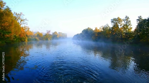 Wallpaper Mural foggy morning on the river Torontodigital.ca