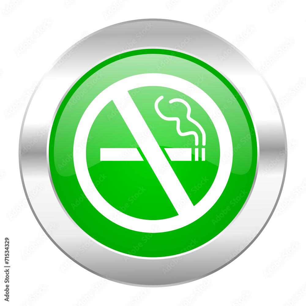 no smoking green circle chrome web icon isolated no smoking green circle chrome web icon isolated