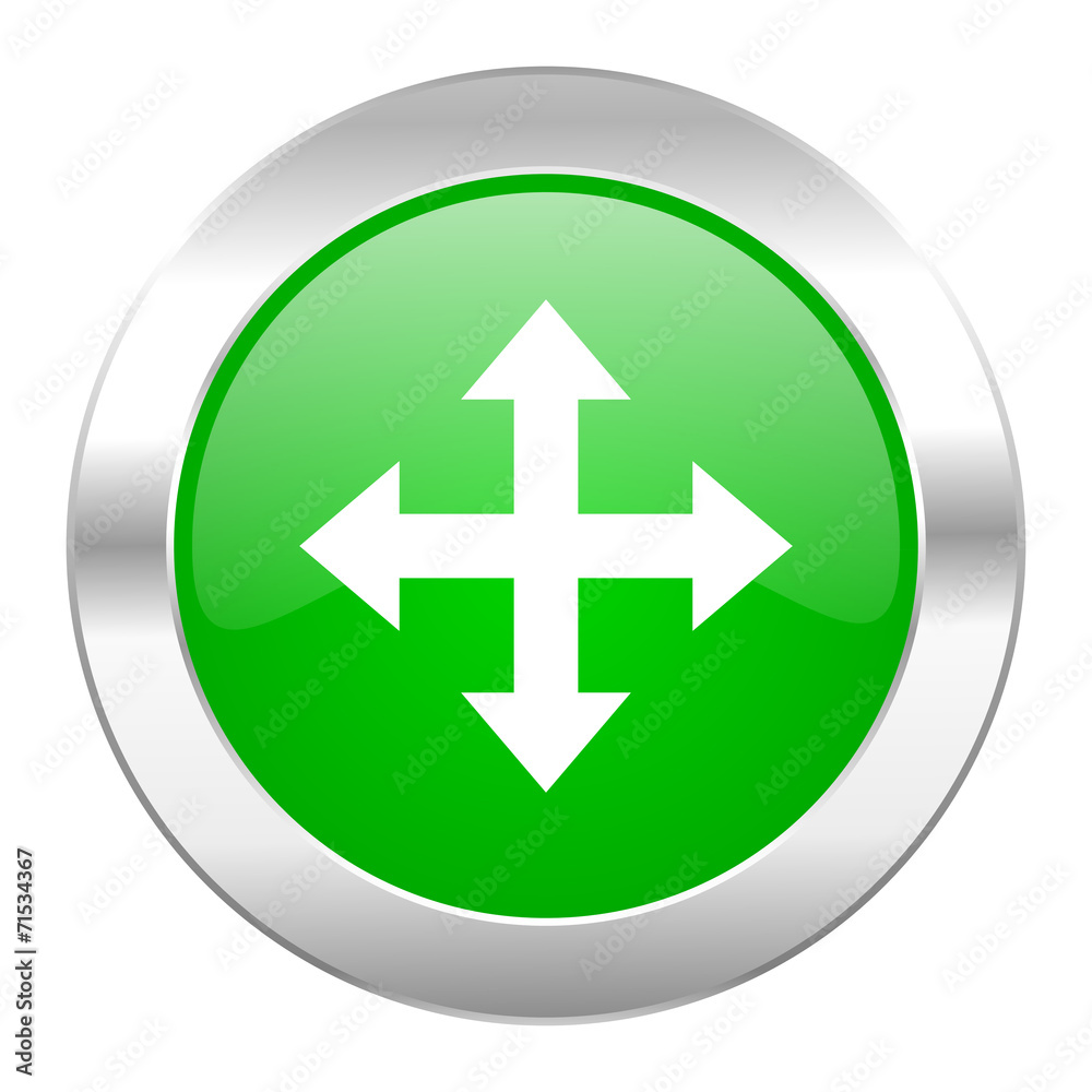 arrow green circle chrome web icon isolated arrow green circle chrome web icon isolated