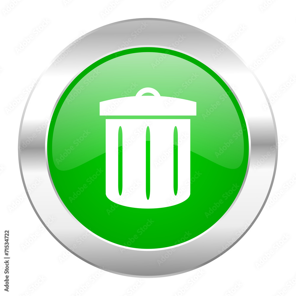 recycle green circle chrome web icon isolated recycle green circle chrome web icon isolated