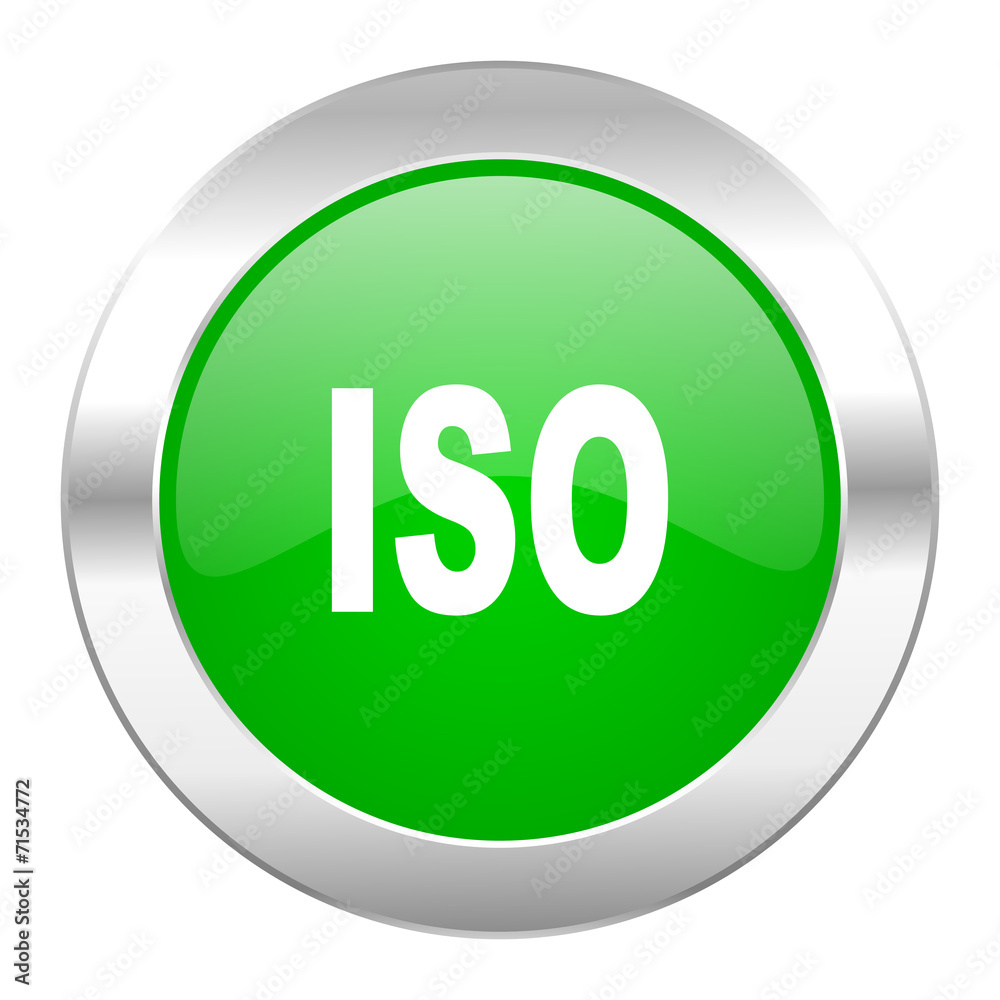 iso green circle chrome web icon isolated iso green circle chrome web icon isolated