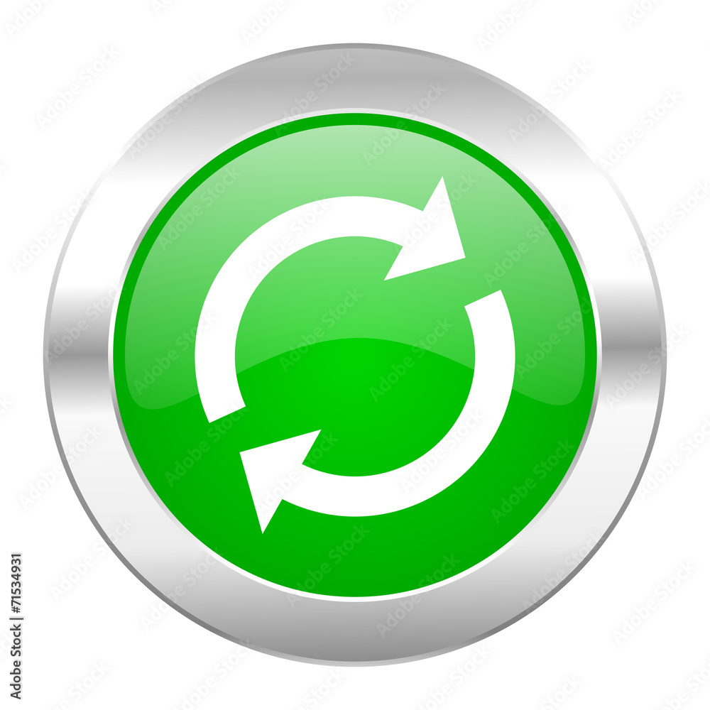 reload green circle chrome web icon isolated reload green circle chrome web icon isolated
