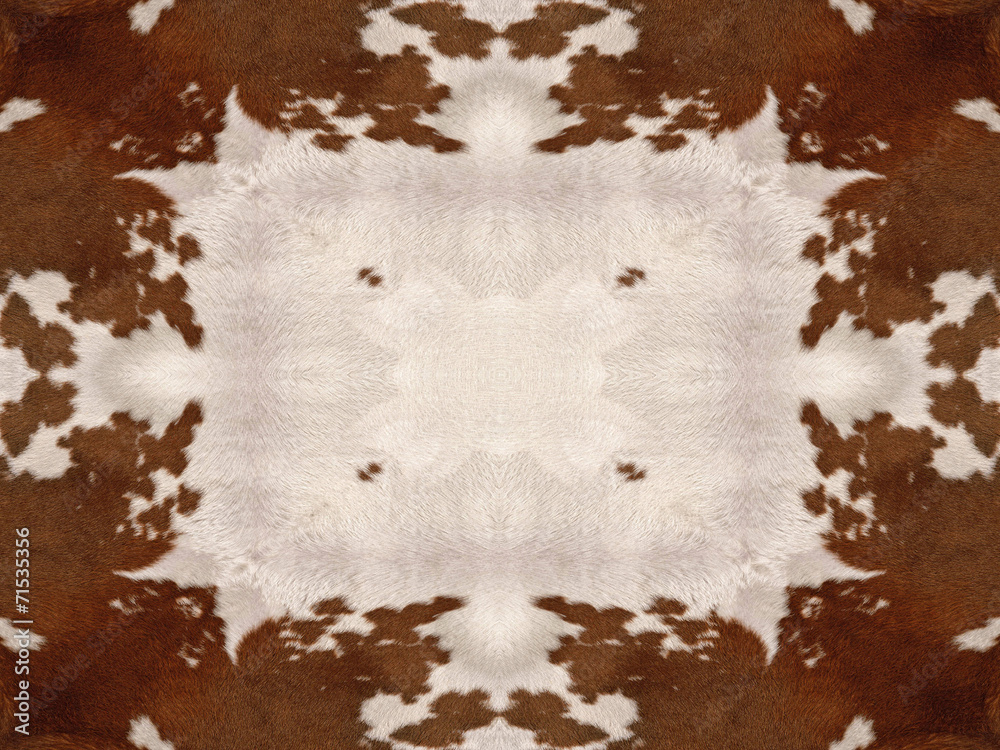 Photography Kaleidoscope Cow Hide Pattern