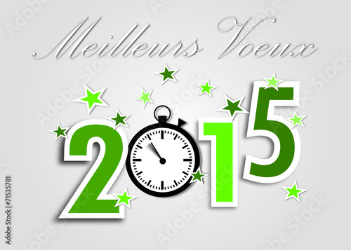Carte Meilleurs Voeux 2015 vert