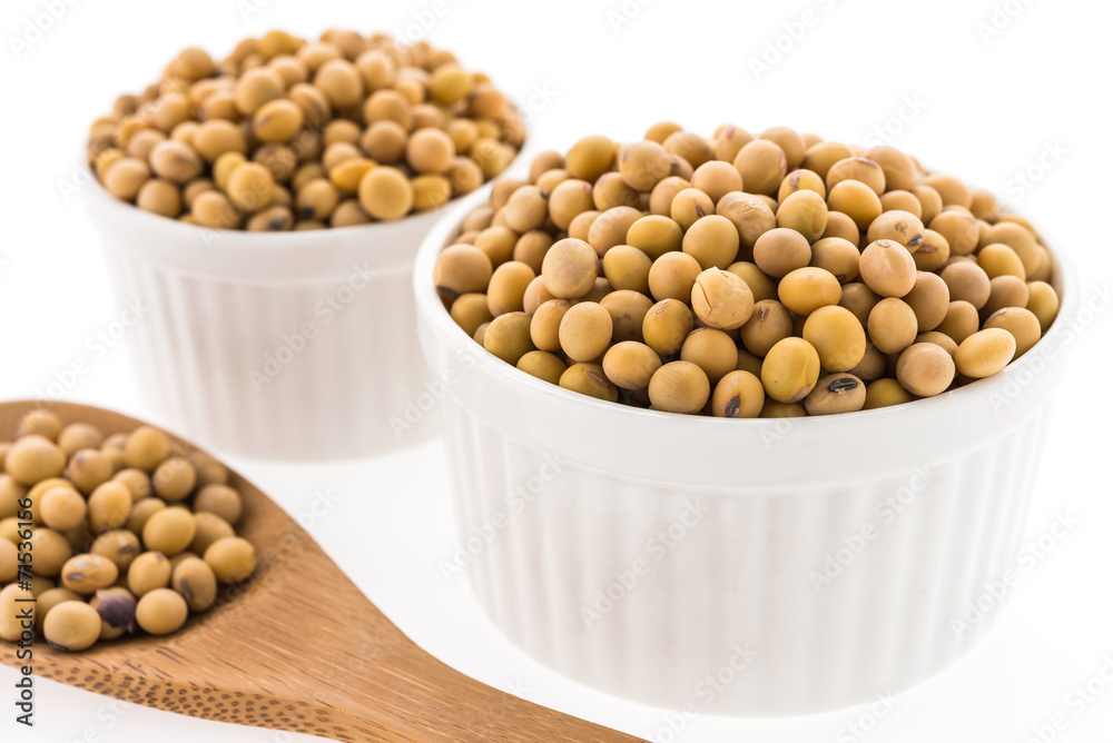 Soybean isolated on white background Soybean isolated on white background