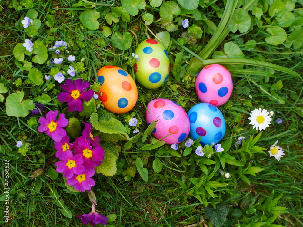 easter eggs lawn