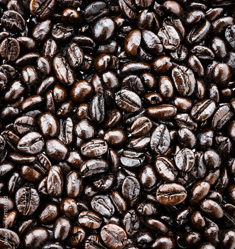 Coffee beans isolated on white background