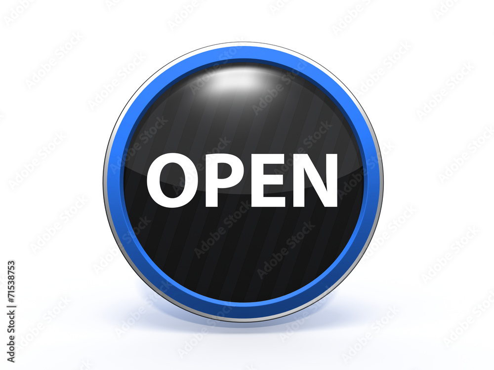open circular icon on white background open circular icon on white background