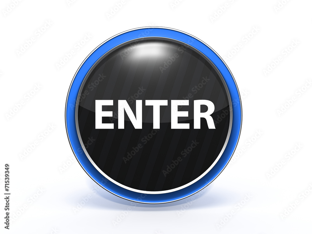 enter circular icon on white background enter circular icon on white background