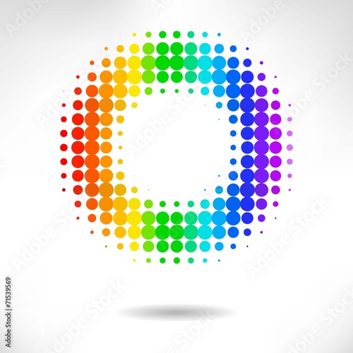 vector color dot background photo
