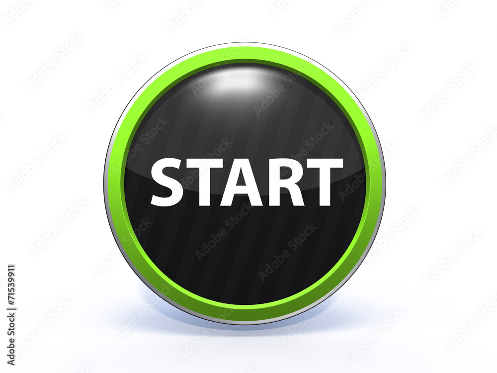 start circular icon on white background start circular icon on white background