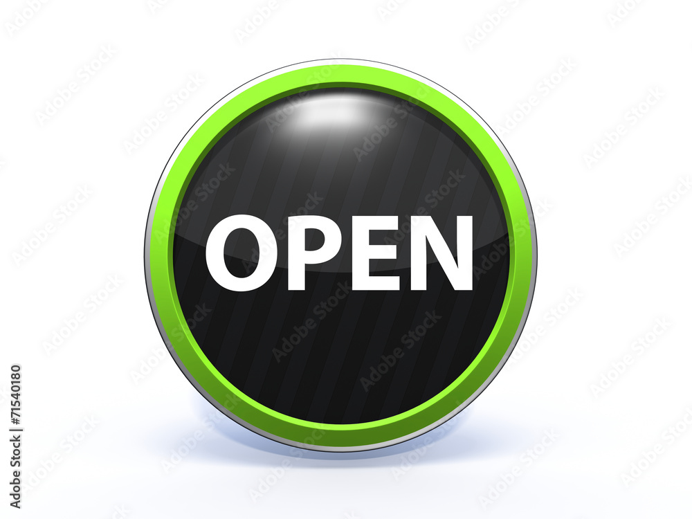 open circular icon on white background open circular icon on white background