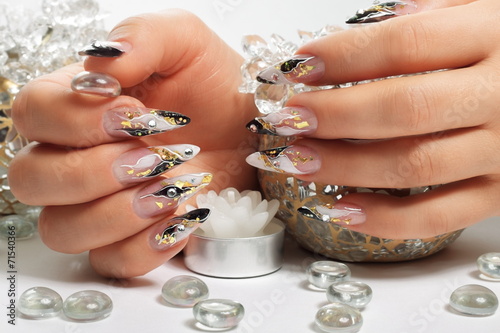Studio nail art. Design female nails.