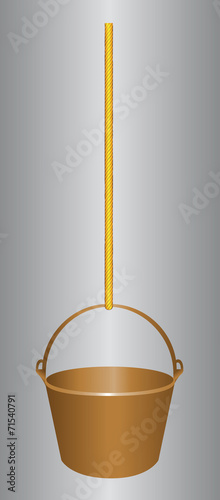 Bucket on a rope