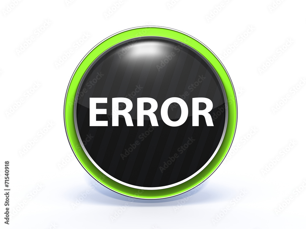 error circular icon on white background error circular icon on white background