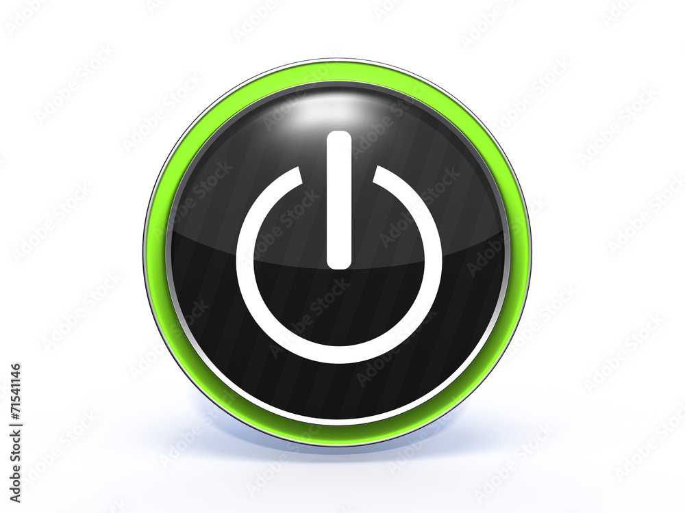 power circular icon on white background power circular icon on white background