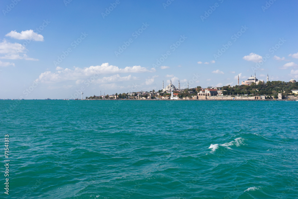 Fototapeta premium Widok z promu na Stambuł