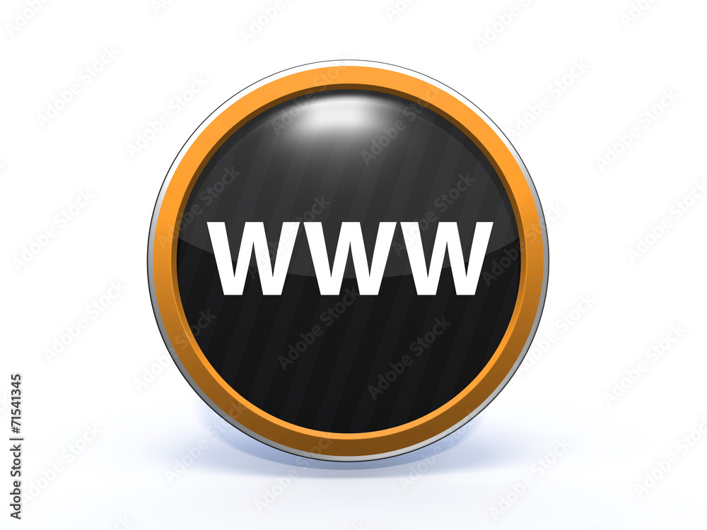 www circular icon on white background www circular icon on white background