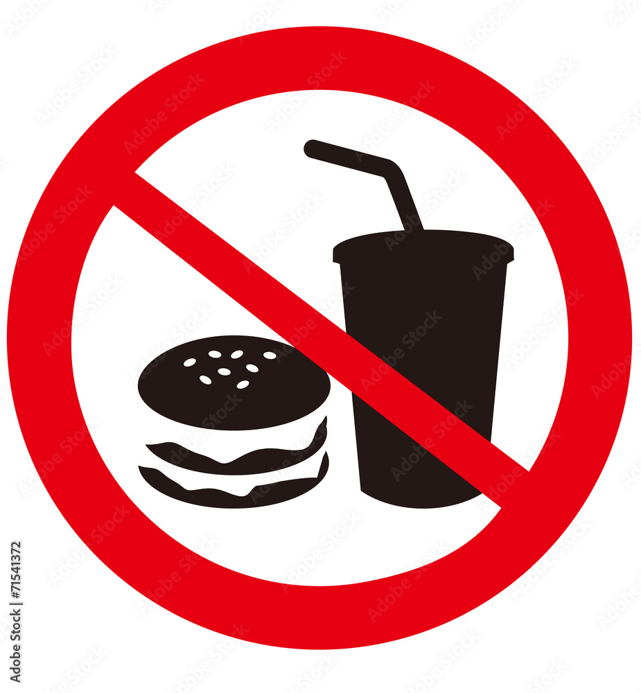 No eat and drink signs Stock Vector | Adobe Stock