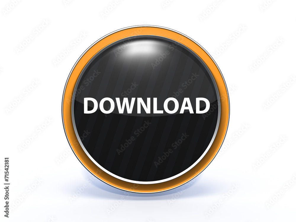 download circular icon on white background download circular icon on white background