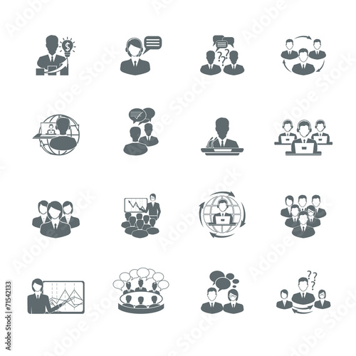 Meeting Icons Set