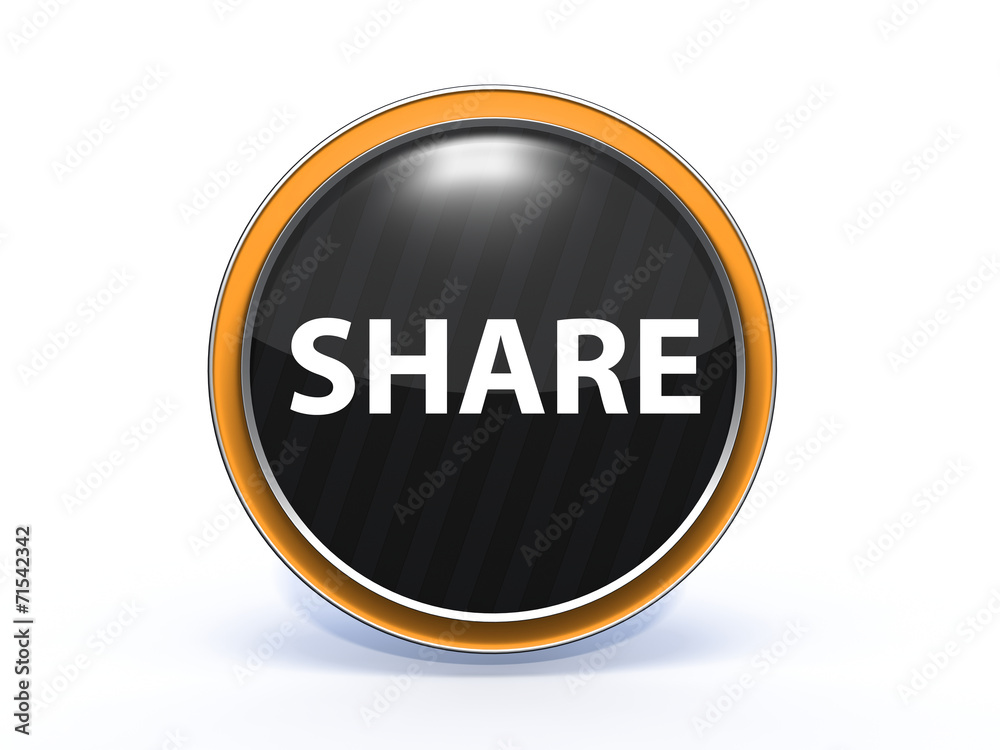 share circular icon on white background share circular icon on white background