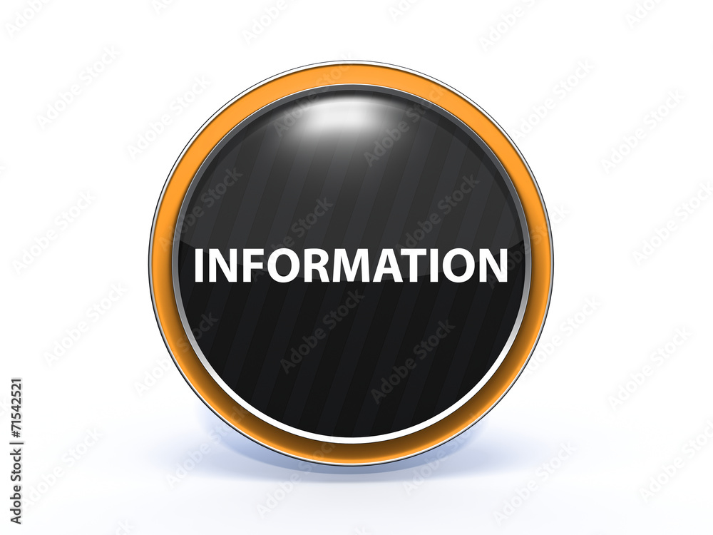 information circular icon on white background information circular icon on white background