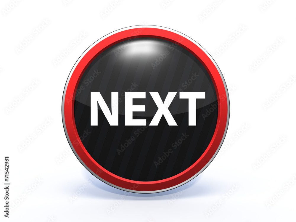 next circular icon on white background next circular icon on white background