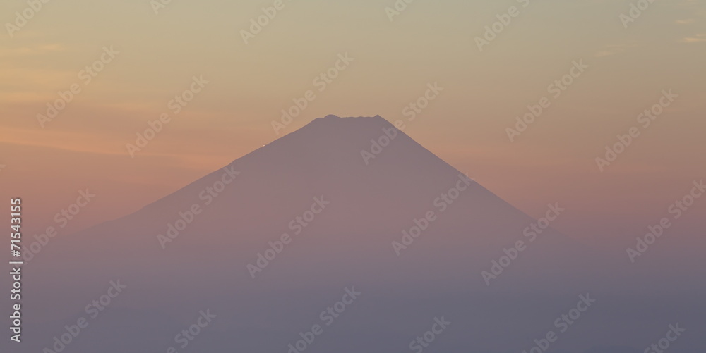 Top of mountain Fuji in sunrise time Top of mountain Fuji in sunrise time
