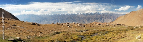 Panoramic view from Ladakh Range