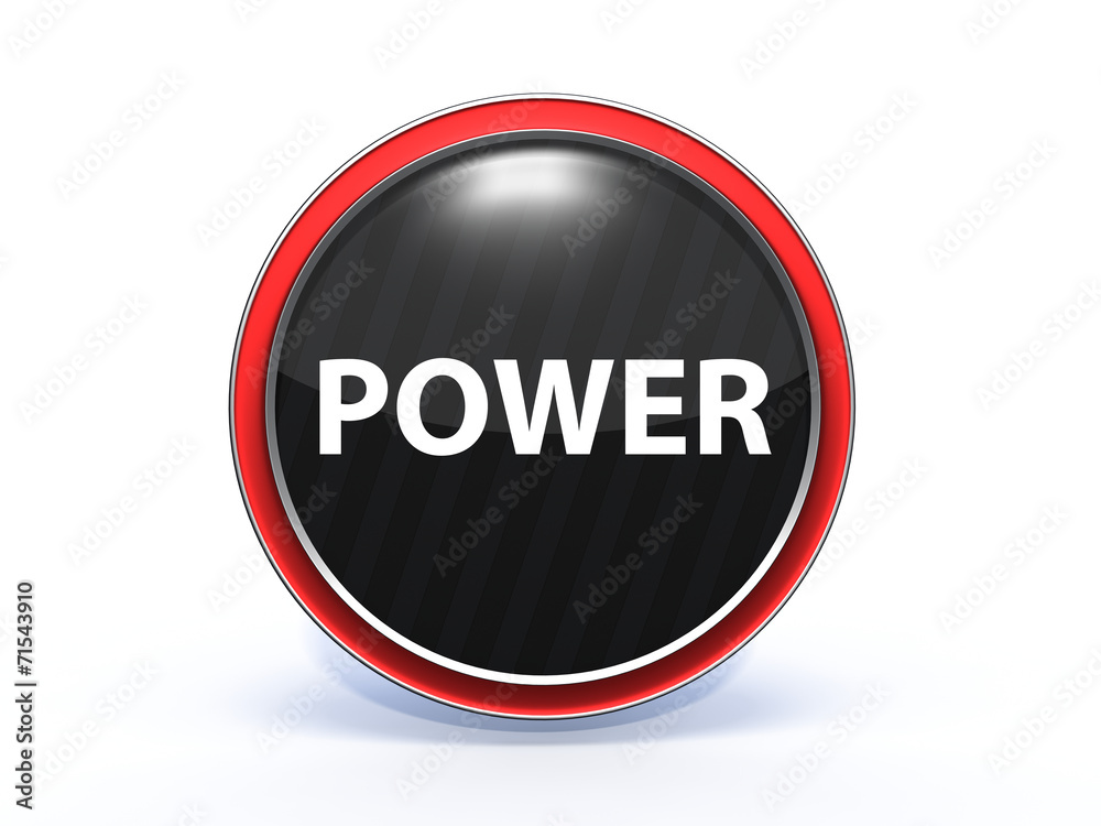 power circular icon on white background