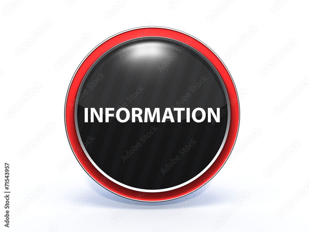 information circular icon on white background information circular icon on white background