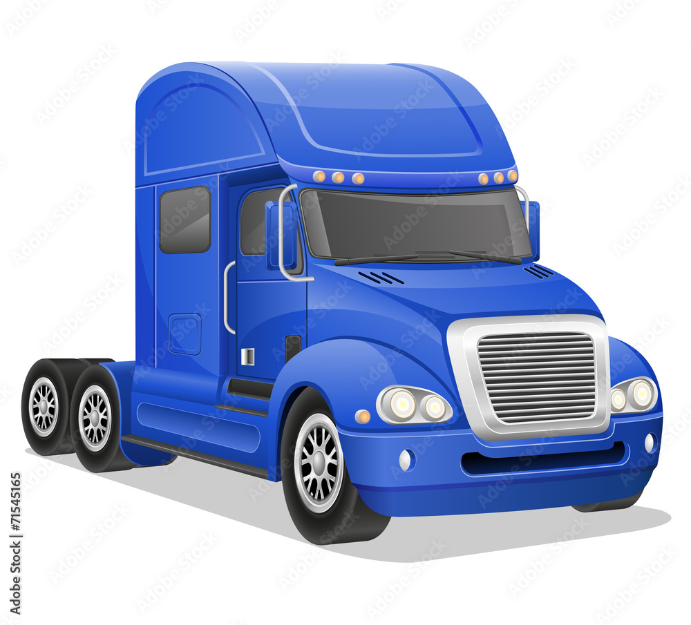 big blue truck vector illustration big blue truck vector illustration