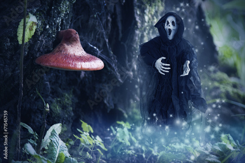 specter of death in the enchanted forest, halloween