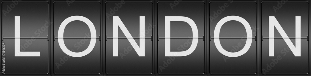 London written in mecanical Letters London written in mecanical Letters
