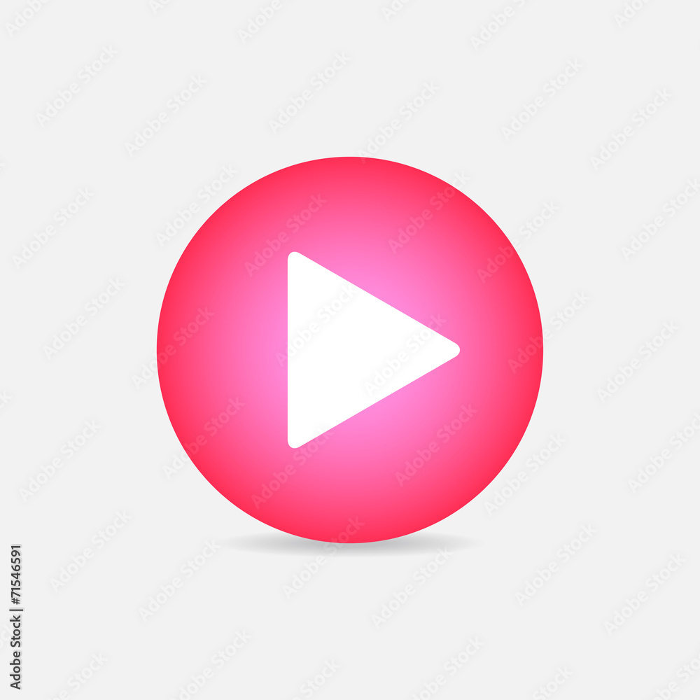 Play button web icon Play button web icon