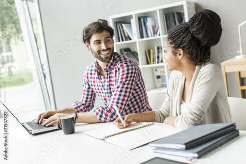 Young people in the office