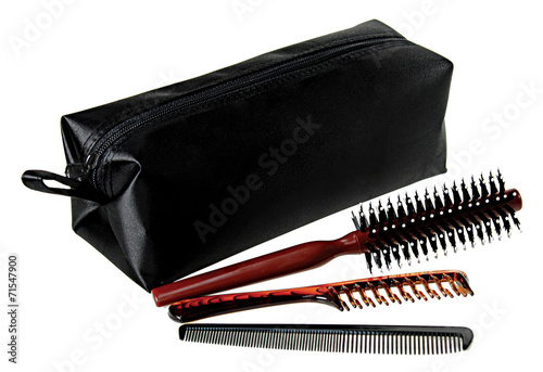 professional comb set in bag color black