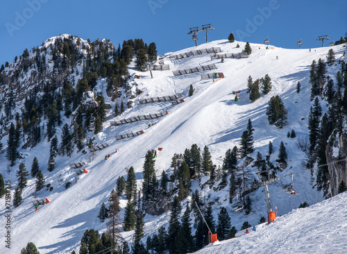 Obraz na płótnie Harakiri ski piste in Mayrhofen, Austria w salonie